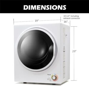 Panda 110V 850W Electric Compact Portable Clothes Laundry Dryer with Stainless Steel Tub for Small Apartments