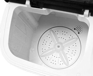 Portable Washing Machine TG23 with dual tub design, 7.9lbs wash capacity and 4.4lbs spin cycle compartment