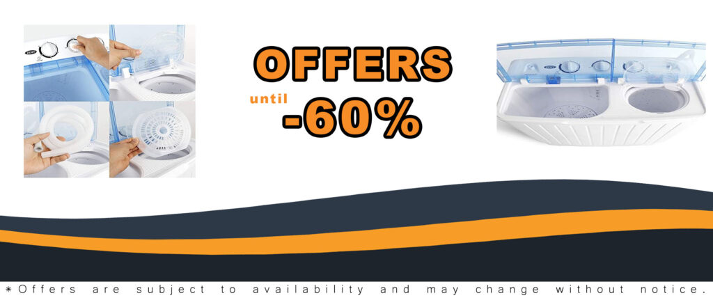 ZENY Portable Washing Machine with Twin Tub Design and Compact Size