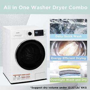 COMFEE’ 24" Washer and Dryer Combo with Steam Care and Overnight Dry feature