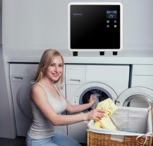 SantiCleana Ozone Laundry Washer System with Stainless Sprayer and Black Hose