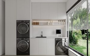 SantiCleana Ozone Laundry Washer System with Stainless Sprayer and Black Hose