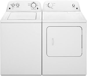 Kenmore Top-Load Washer with Dual Action Agitator in white, showing its stainless steel drum and large capacity.