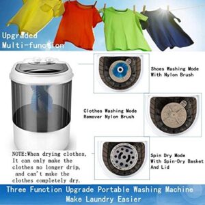 Portable Mini Washing Machine with 9.9 lbs capacity for clothes and shoes