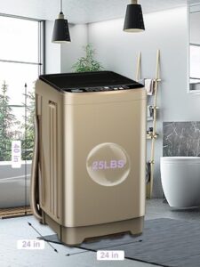 Full-Automatic Washing Machine with LED Display and Drain Pump for Apartments and RVs