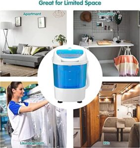 MEDIMALL Portable Washing Machine, Mini Washer and Dryer Combo in Blue, ideal for RVs, camping, apartments, and dorms