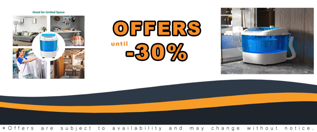 MEDIMALL Portable Washing Machine, Mini Washer and Dryer Combo in Blue, ideal for RVs, camping, apartments, and dorms