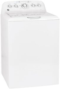 GE Appliances GTW465ASNWW White Washing Machine on display