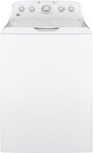 GE Appliances GTW465ASNWW White Washing Machine on display