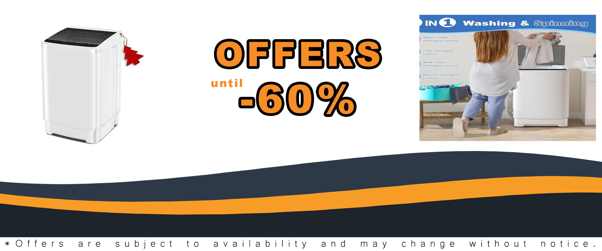 Portable Full Automatic Washing Machine for small spaces, ideal for apartments, RVs, and dorms with a 1.3 Cu Ft capacity