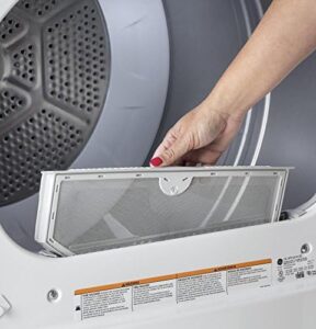 GE Appliances GTD42EASJWW White Dryer with Energy-saving Features