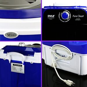 PURE CLEAN PUCWM11.7 Compact Home Washing Machine, Blue, Portable Mini Laundry Washer