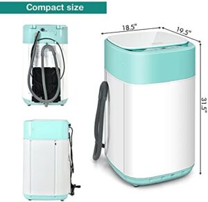 Costway Portable Washing Machine with built-in drain pump and child lock, perfect for small spaces like RVs, dorms, and apartments.