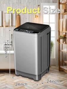Full Automatic Washing Machine with LED Display, Portable Washer, Compact Design, Ideal for Small Spaces