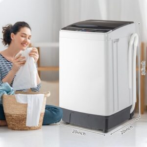 17.8Lbs Portable Washing Machine with Automatic Washer & Spin Dryer Combo for Small Spaces
