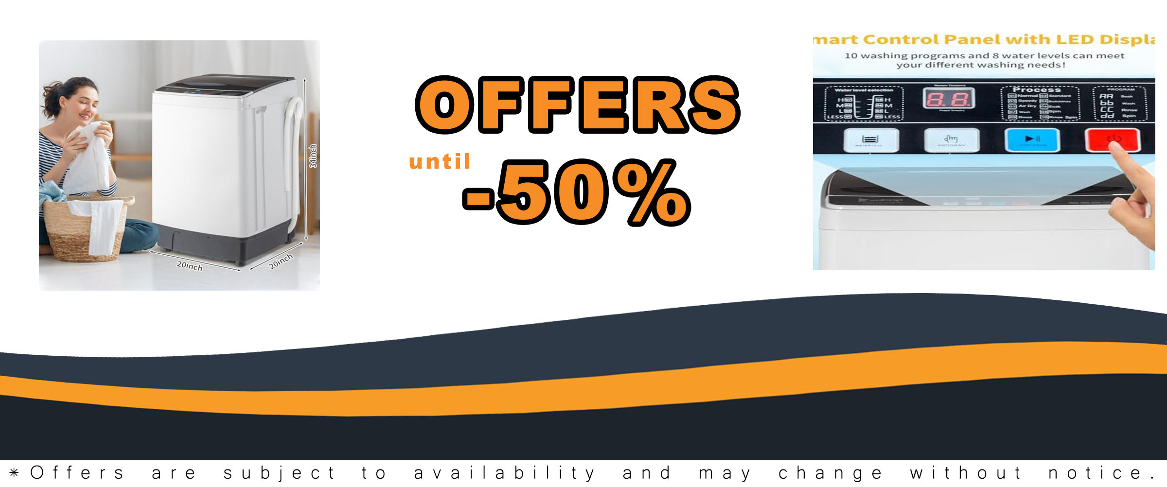 17.8Lbs Portable Washing Machine with Automatic Washer & Spin Dryer Combo for Small Spaces