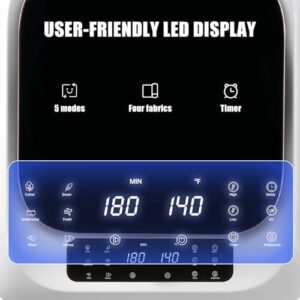 Portable Dryer with LCD Control Panel - Compact and Efficient Mini Clothes Dryer for Apartments and RVs