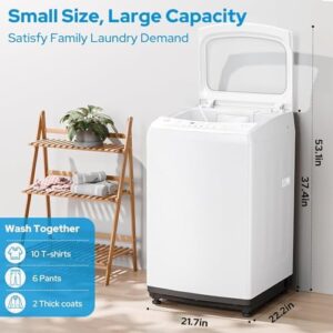 Smileader Washing Machine 2.0 Cu.Ft. Compact Full Automatic, Portable Washer for Apartments, RV, Dorms