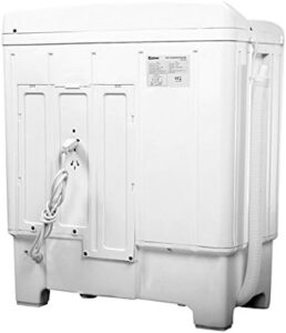Casart Portable Mini Compact Twin Tub Washing Machine in blue and white