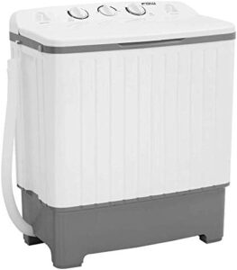 Portable Washing Machine 17 lbs Mini Compact Twin Tub for Apartment Laundry