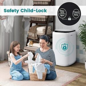 Costway 7.7 Lbs Portable Washing Machine, compact design, full automatic, perfect for RVs and apartments