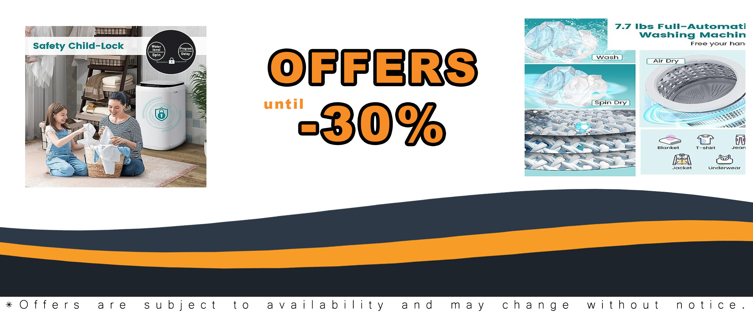 Costway 7.7 Lbs Portable Washing Machine, compact design, full automatic, perfect for RVs and apartments