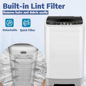 Nictemaw Portable Washing Machine with Transparent Lid and LED Display  
