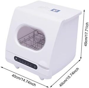 Portable Countertop Dishwasher with 5 Washing Programs and Built-in Water Tank