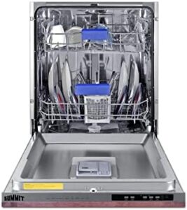 Summit Appliance DW245NTADA 24" Built-In Dishwasher, ADA Compliant, Panel-ready Door, 8 Wash Programs, 5 Auxiliary Functions