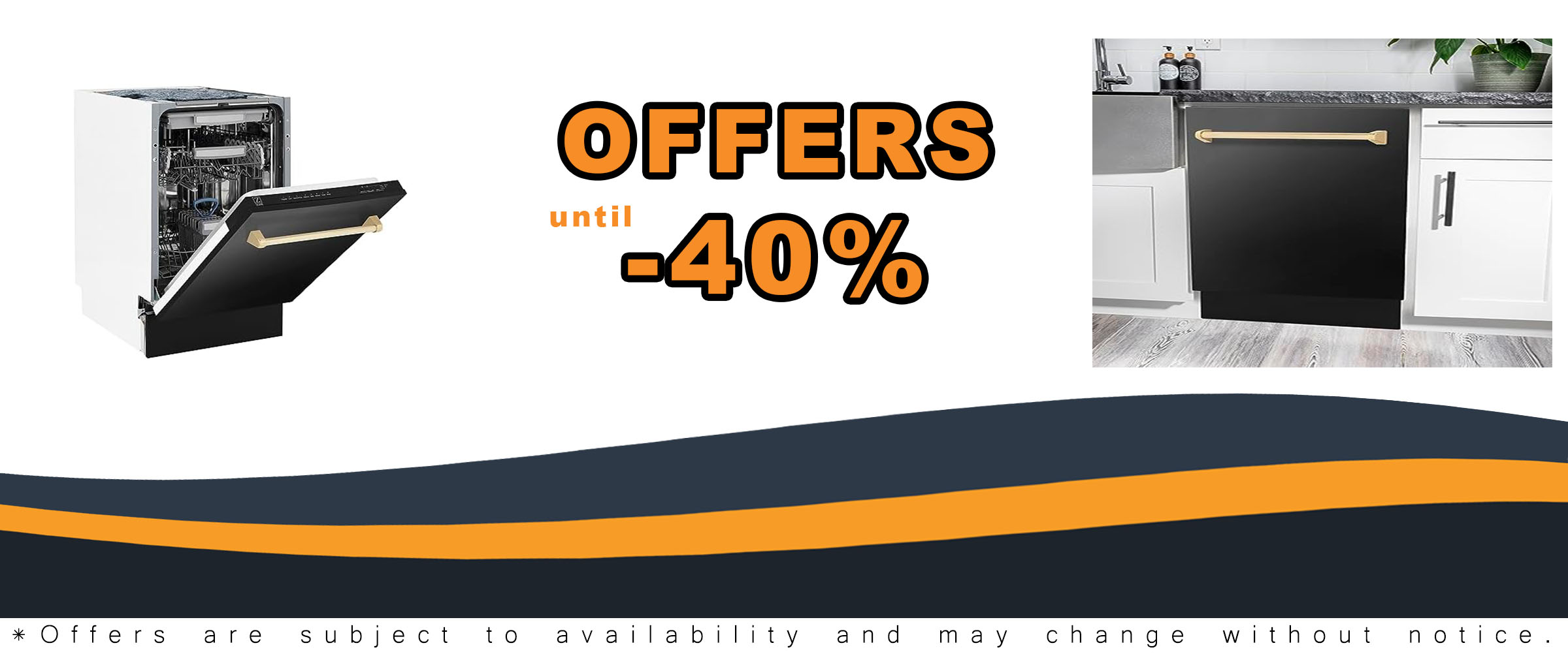 ZLINE Autograph Edition 18" Compact Dishwasher in Black Stainless Steel with Gold Handle, showcasing its sleek design and modern features.