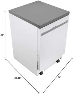 GE GPT225SGLWW 24" Energy Star Portable Dishwasher in White