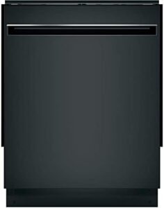 GE GDT225SGLBB 24" Dishwasher in Black with Stainless Steel Interior and Pocket Handle
