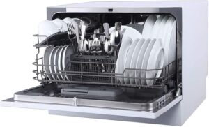 Whynter CDW-6831WES 6 Place Setting LED White Countertop Portable Dishwasher