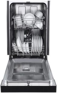 FORNO 18” POLO Dishwasher in Stainless Steel with 8 Place Settings and Front Push Control