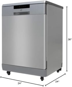 SPT SD-6513SSA Portable Dishwasher with Stainless Steel Tub and ENERGY STAR Rating