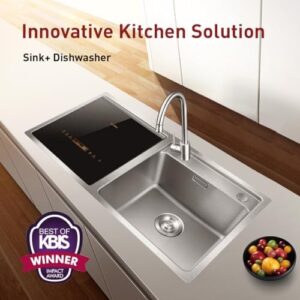 FOTILE SD2F Stainless Steel Kitchen In-Sink Dishwasher, energy-saving countertop model with heavy gauge bowl.