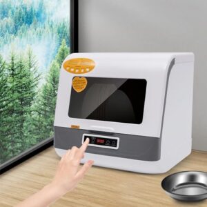 Portable Countertop Dishwasher on a countertop, ideal for small kitchens and apartments