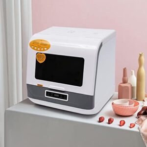 LYNICESHOP Portable Countertop Dishwasher with air dry function and 3 washing programs