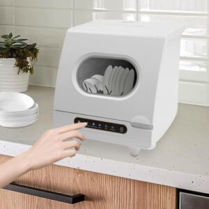 Mini Dishwasher with 5L Built-in Water Tank for efficient and compact cleaning of dishes, fruits, and vegetables