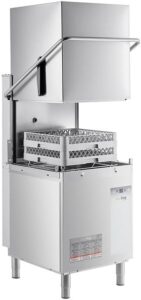 Hobart EDH-1 Electric High Temperature Door-Type Dishwasher with Booster Heater - 208-240V in a commercial kitchen environment