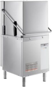 Hobart EDH-1 Electric High Temperature Door-Type Dishwasher with Booster Heater - 208-240V in a commercial kitchen environment