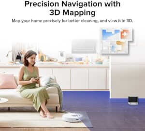 Roborock Q7 Max Robot Vacuum and Mop Combo with LiDAR Navigation, Water Flow Control, and Pet Hair Cleaning