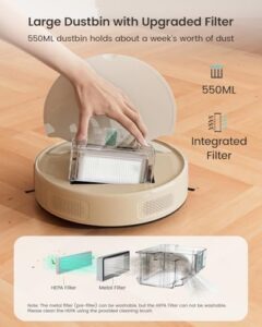 Lefant M310 Robot Vacuum Cleaner with 4500Pa suction power and PreciSense Obstacle Avoidance