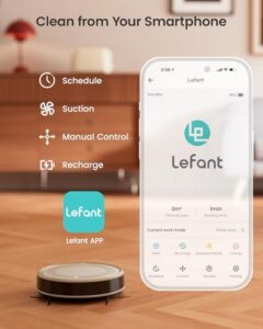 Lefant M310 Robot Vacuum Cleaner with 4500Pa suction power and PreciSense Obstacle Avoidance