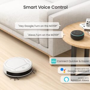 Lefant Robot Vacuum on a hard floor with powerful suction and quiet operation