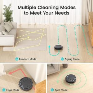 Lefant M210 Pro Robot Vacuum cleaning pet hair, hard floors, and carpets with quiet operation  