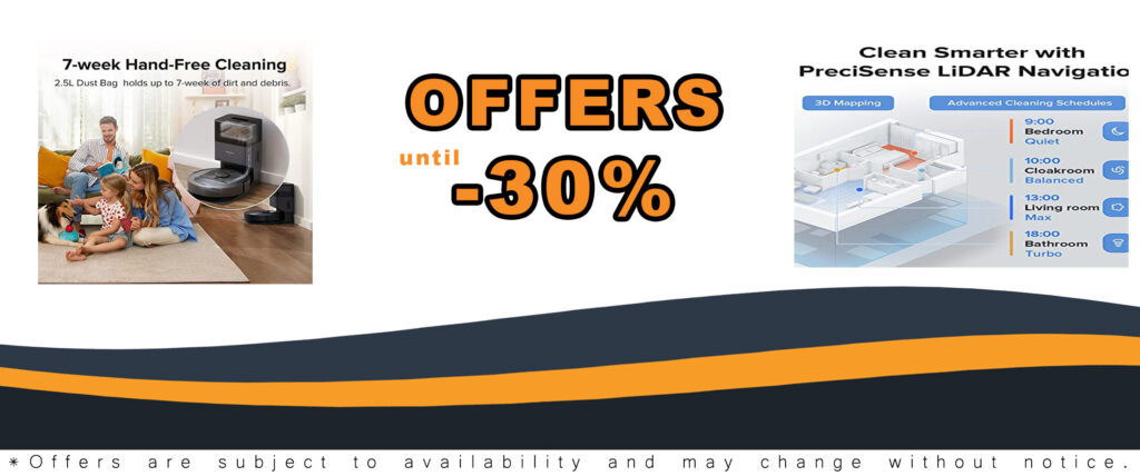 Roborock Q5+ Robot Vacuum with Washable Filter (2 PCS) Bundle for Hands-Free Cleaning