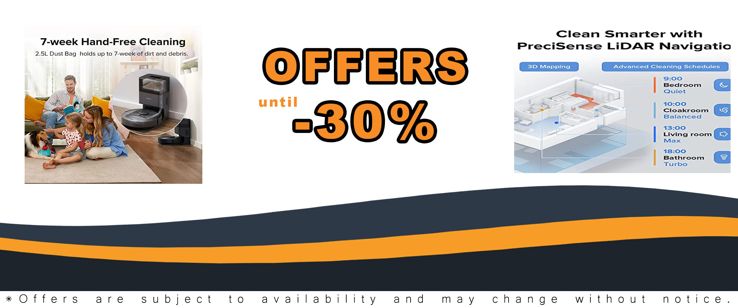 Roborock Q5+ Robot Vacuum with Washable Filter (2 PCS) Bundle for Hands-Free Cleaning
