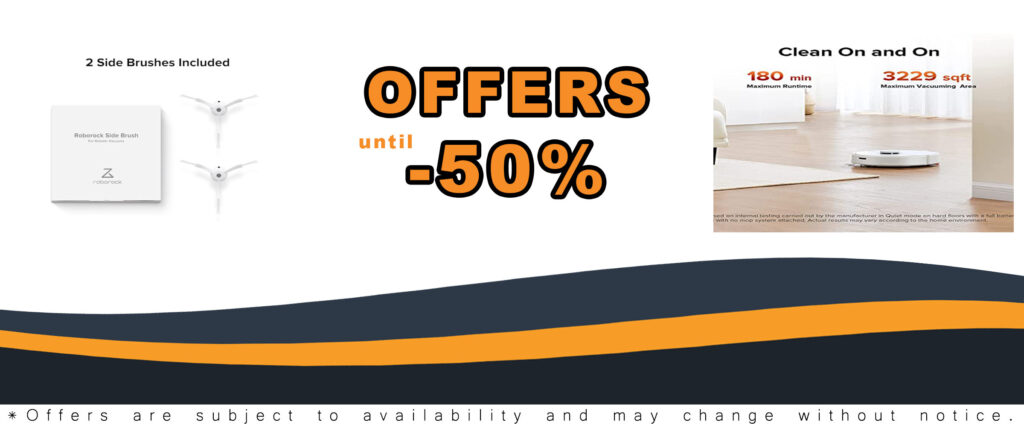 Roborock Q7 Max Robot Vacuum and Mop Cleaner with Side Brushes Bundle in action