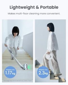SwitchBot Robot Vacuum and Cordless Vacuum Cleaner K10+ Pro Combo with TwinFlow™ Suction Tech  